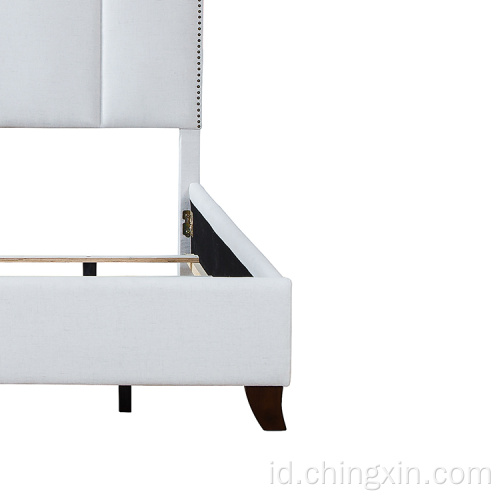 Nail Head KD Berlapis Raja Ukuran Bedroom Furniture